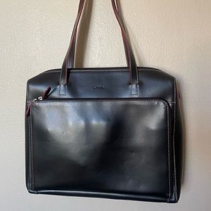 Lodis Los Angeles leather laptop bag